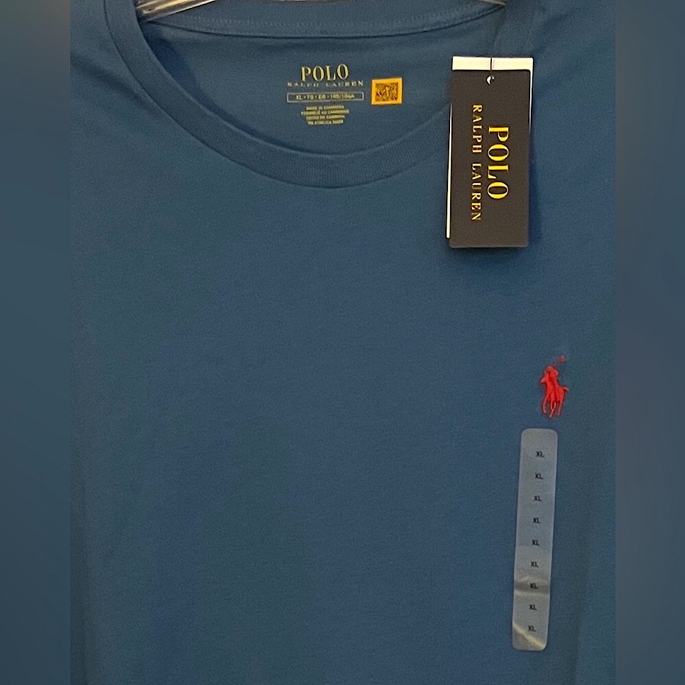 Polo Ralph Lauren Men's Classic-Fit 100% Cotton Long-Sleeve Shirt, NWT, Blue, XL